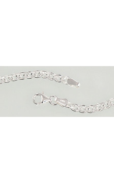 Hõbekett Crandmother 3.1 mm , kantide teemanttöötlus 2400077, Hõbe 925°