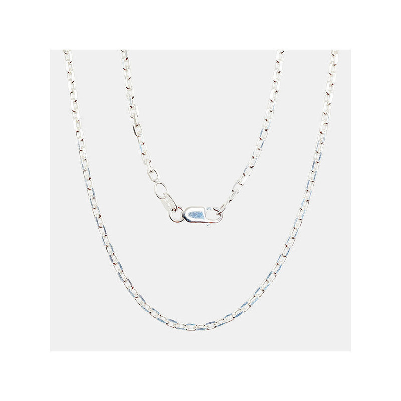 Hõbekett Anchor 2.1 mm , kantide teemanttöötlus 2400091, Hõbe 925°