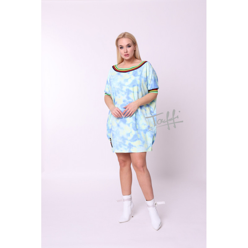 TAFFI puuvillane kleit light blue 9