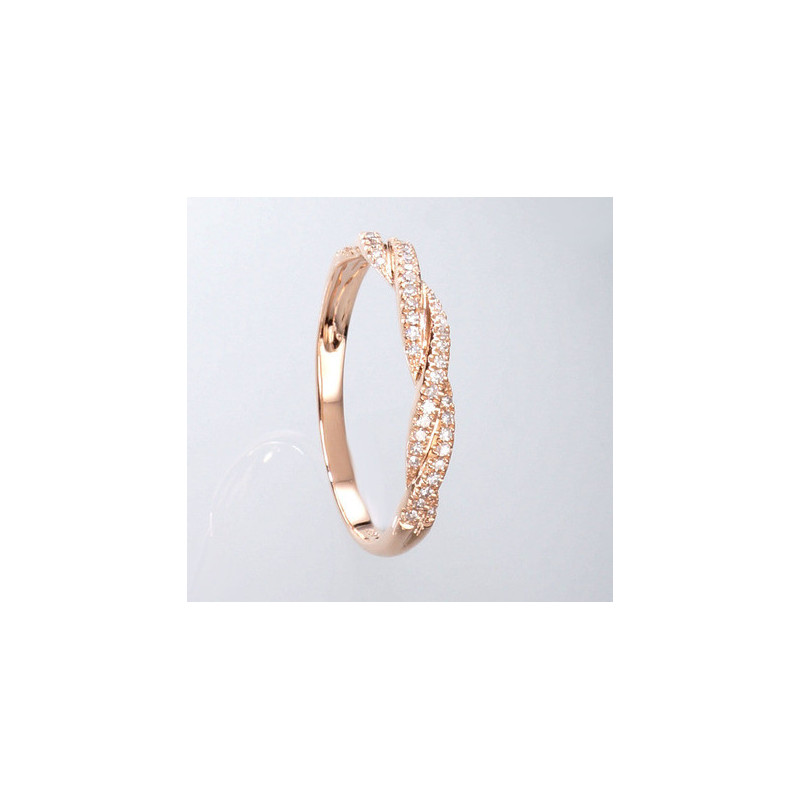 Kuldsõrmus 1100122(Au-R)_DI, Punane Kuld 585°, Briljant