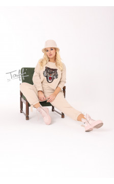 Puuvillane Taffi vabaajaülikond Lion Beige 16