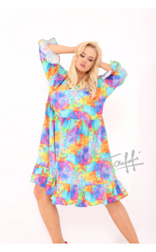 Viskoosist TAFFI kleit Rainbow 20
